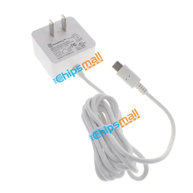 RPI USB-C power supply White US