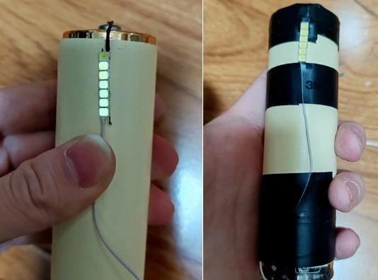 homemade flashlight