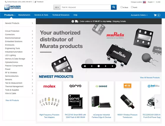 mouser online store