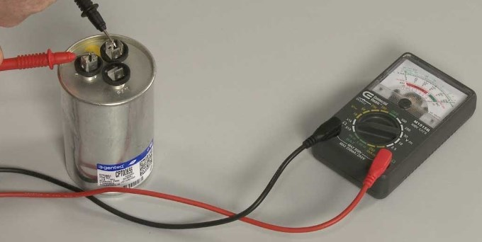 test a ac capacitor