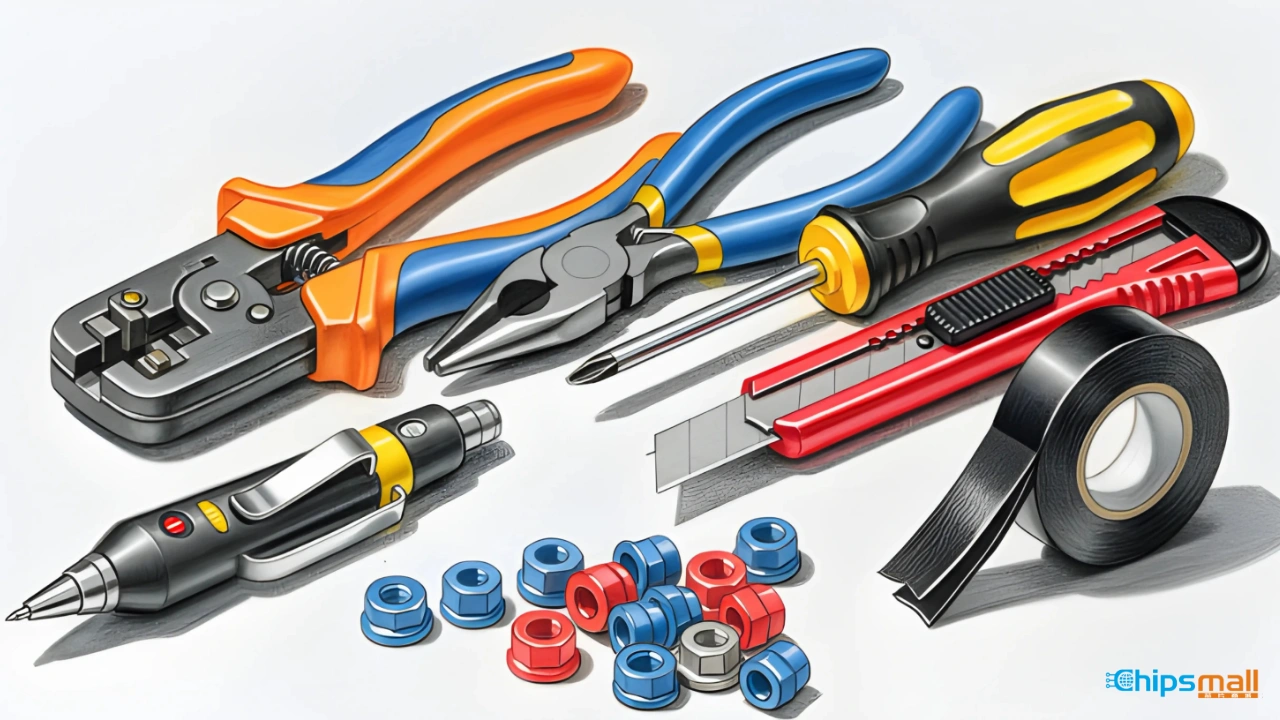 tools of wiring electrical outlets in series